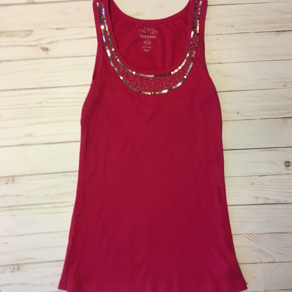 Old navy sequin neckline